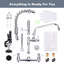 Commercial Kitchen Faucet with Pre-Rinse Sprayer 21 Inch