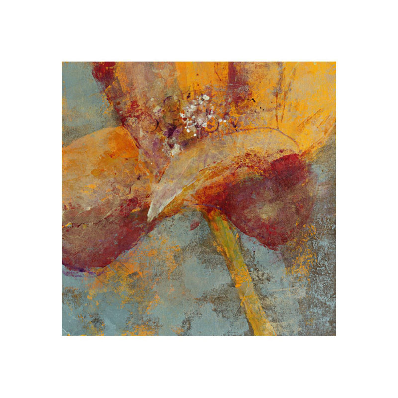 «Floral Dream IV» par Susan Lorello - Peinture, Couche de verre, H 40 po x l 40 po
