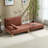 Chenille Upholstered Convertible Chair-87112327