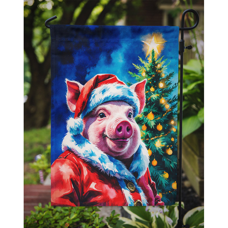 Drapeau de jardin de Noël, Cochon