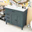 Bathroom Vanity with Ceramic Sink, 2 Drawers and Soft-Close Doors