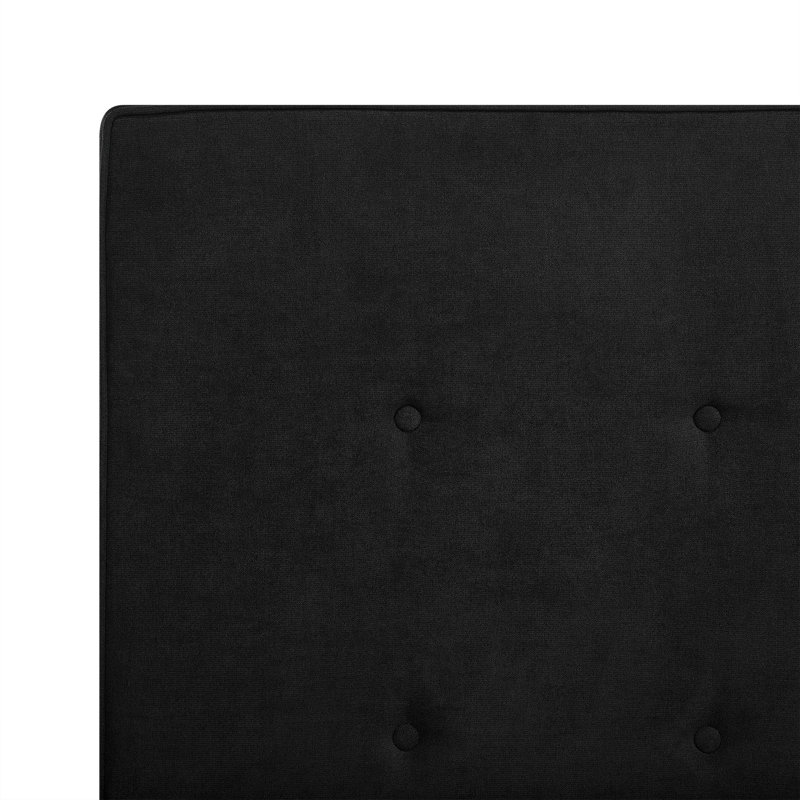 Lyndon Upholstered Bed, Super King (6'), Black