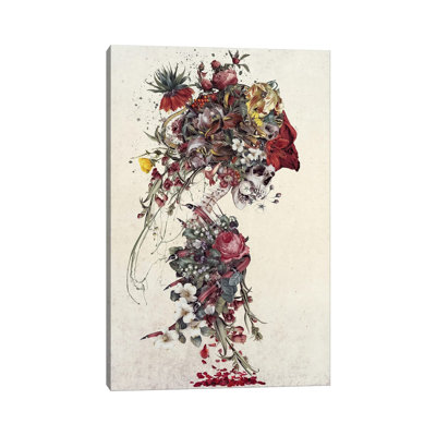 " Vintage Skull " by Riza Peker Painting Print