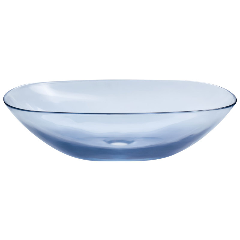 Ivy Bronx Chanoch Solid Surface Oval Sink, Blue