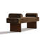 Banc rembourré en chenille l 60 po-1027625170