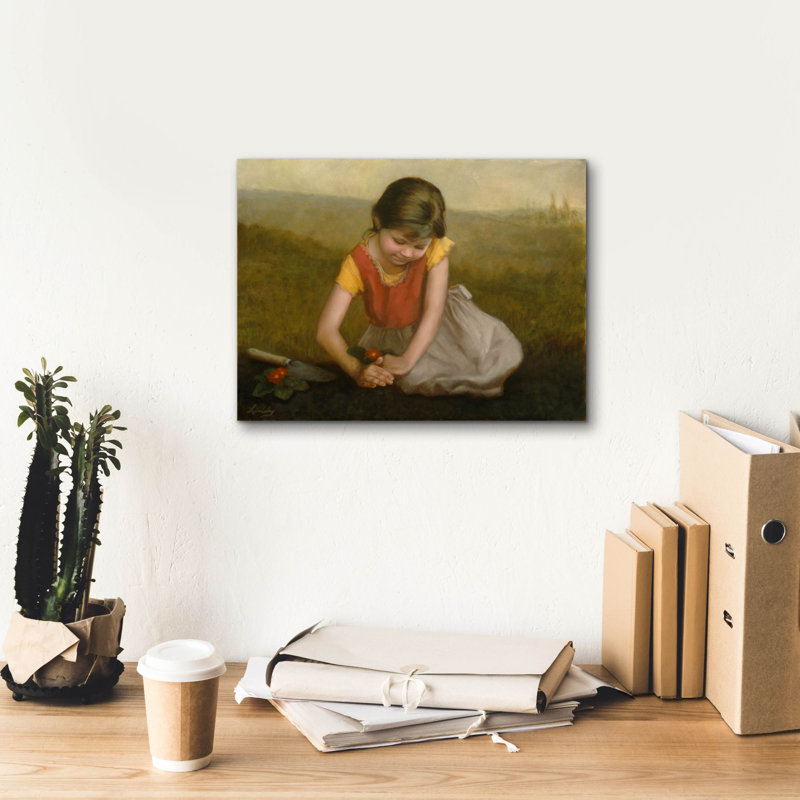 «Yisel Hope Of Spring On Canvas» par David Lindsley, reproduction, H 12 po x l 16 po x P 0,75 po