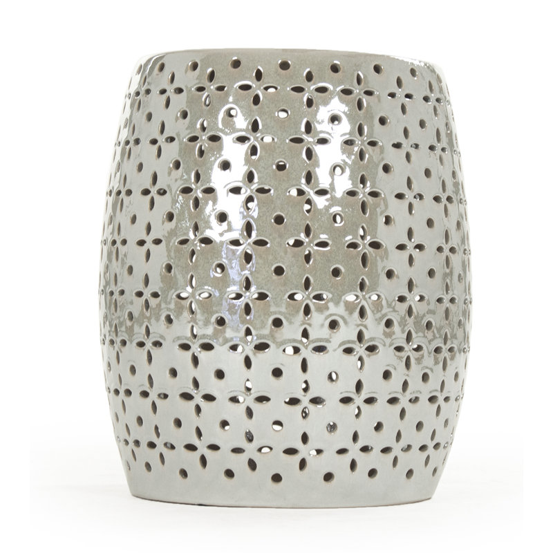 Lovell Garden Stool, Gray