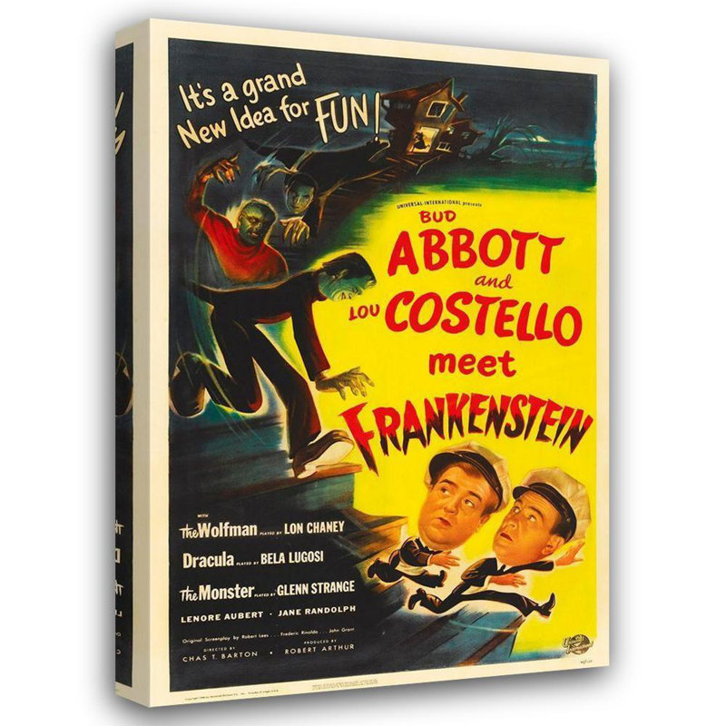 Hollywood Photo Archive Gallery Canvas Art: Abbott and Costello, Meet Frankenstein (64_487833), 24" H x 17" W
