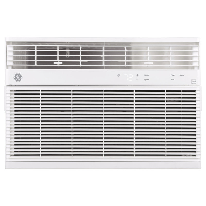 White 10,000 BTU Smart Window Air Conditioner with Remote