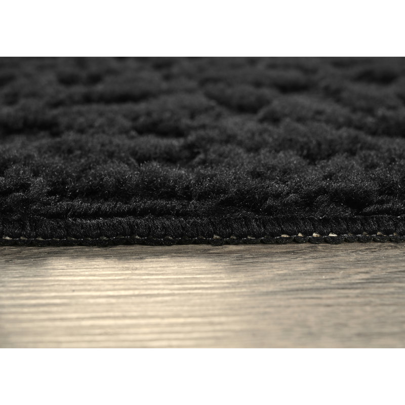 Garland Rug Ivy Large Area Rug Black, Rectangle 12' x 15' 