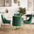 Velvet Upholstered Side Chair With Gold Legs -5490006-5490004