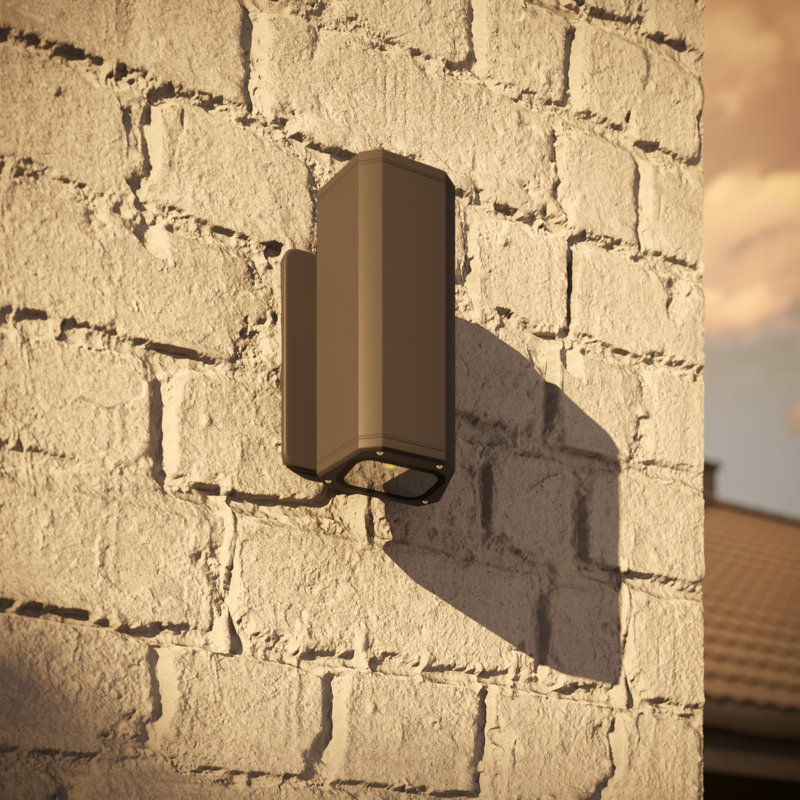 Bellis 120 Volt Aluminum LED Wall Light - Weatherproof Illumination for Exterior Spaces, Dark Gray