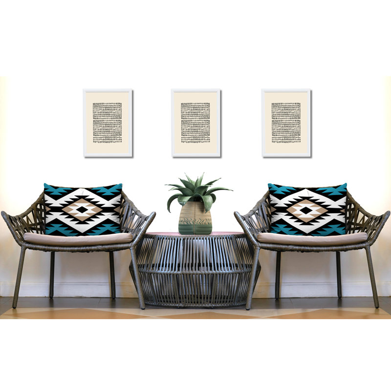 Coussin intérieur / extérieur Seka, 25 x 18, Turquoise