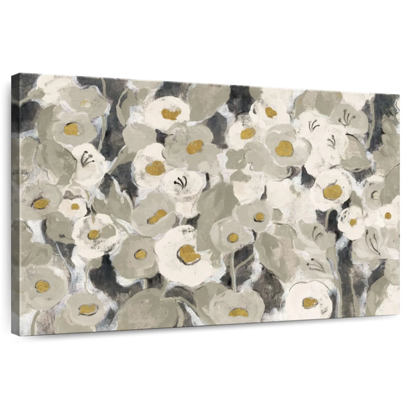 Harnek Velvety Florals Neutral, 34" H x 51" W