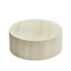 Table basse en faux travertin avec motif en relief accrocheur