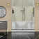60" W x 32" D Single Threshold Shower Base with Seat
