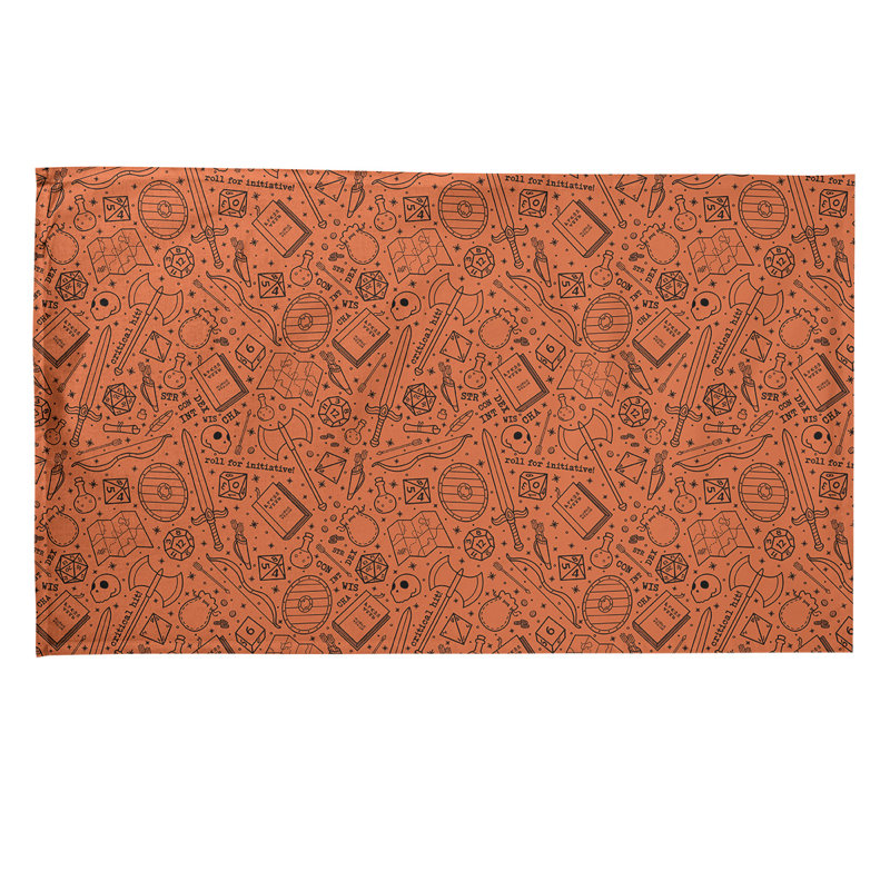 Mcguigan Tea Towel Kitchen Towel, Poly Twill, Orange/White