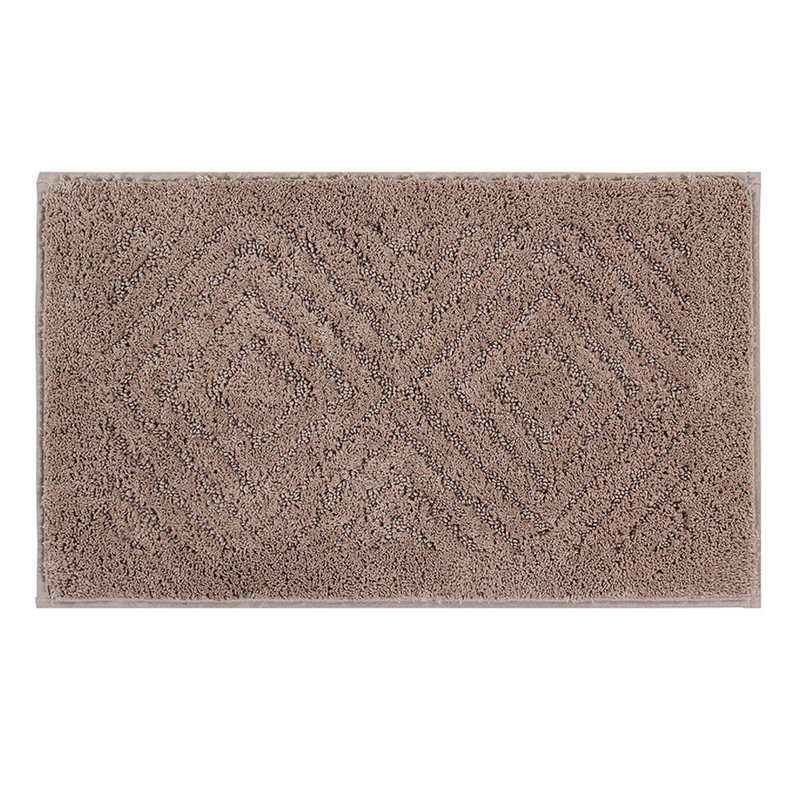 Tapis de salle de bain en polyester de luxe Krikorian, Rectangle 24 po x 40 po, Bleu