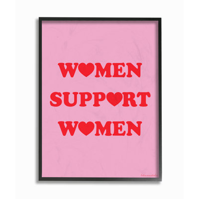 «Rose and Red Hearts Women Support Women», art mural par House of Lulu