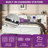 Farmhouse Platform Storage Bed with Bookcase Headboard and LED Lights-1203841245-1203841243