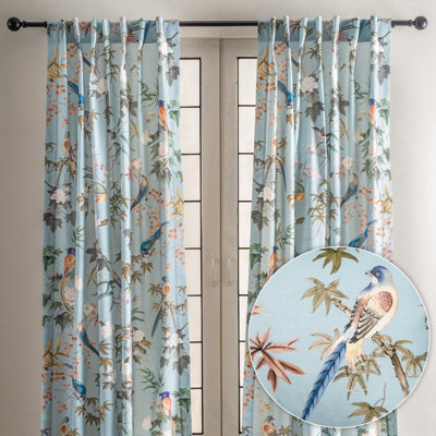 Maison d'Hermine  Fleurs De Mai 100% Cotton Table Runner - Double Layer - 14.5" x 108"