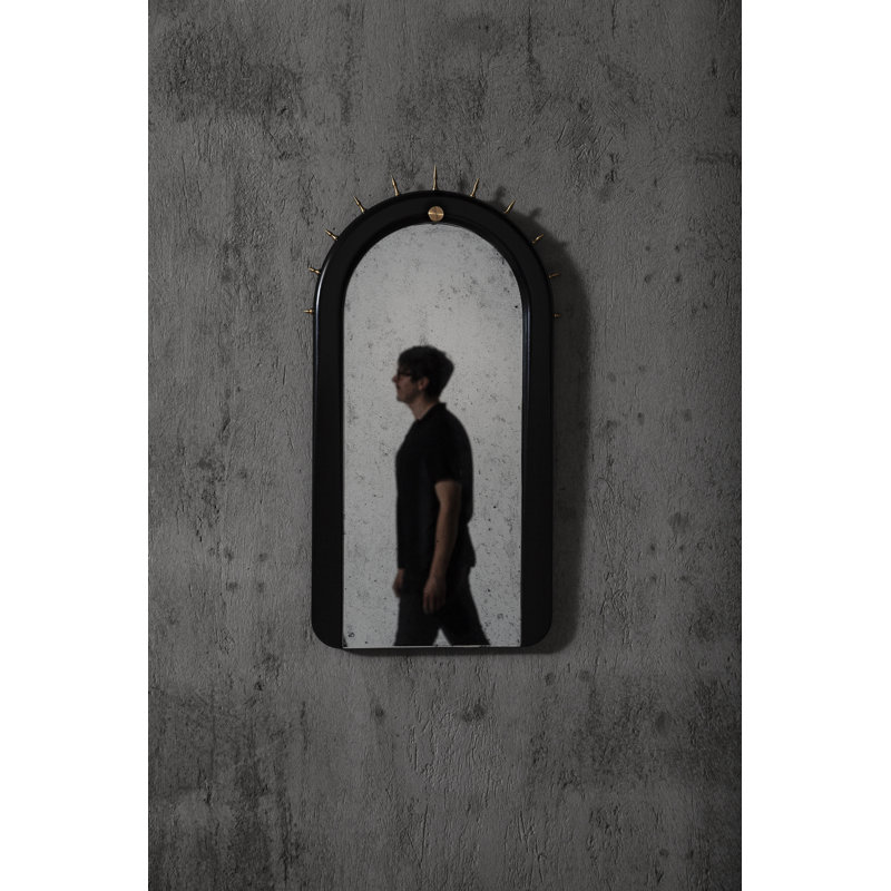 Sitiera Free Form Solid Wood Mirror, Gold