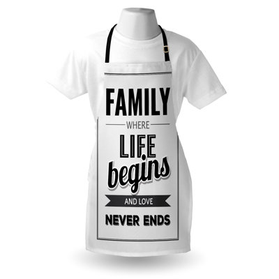 No Pattern Bib Apron