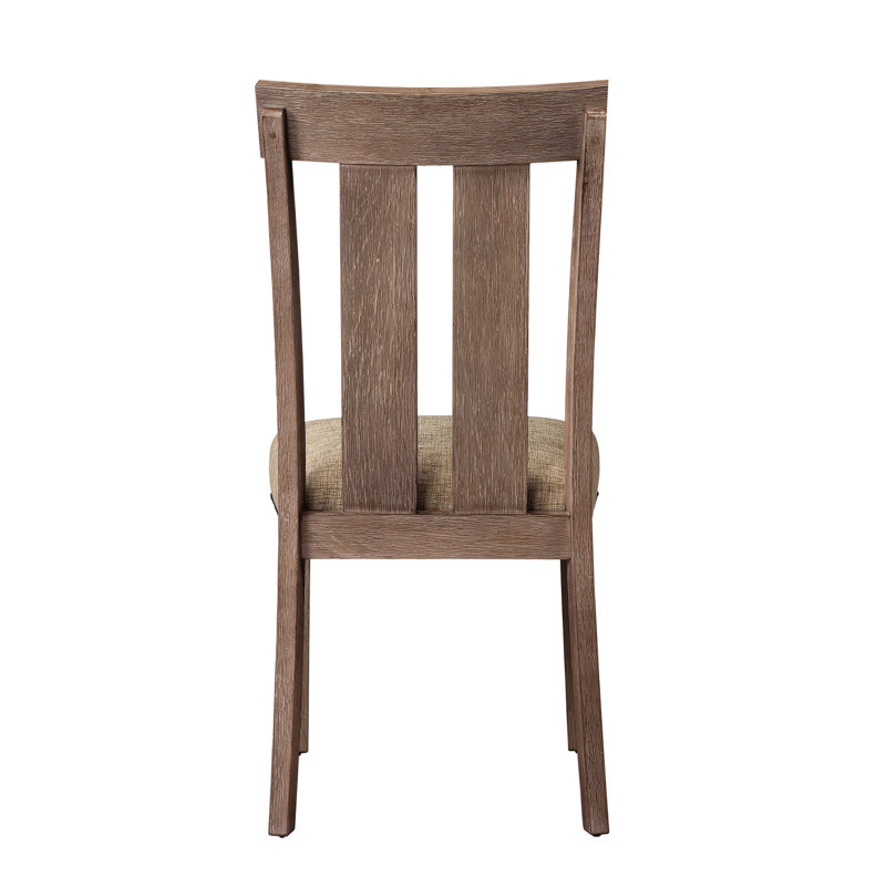 Chaises d'appoint (2) - Siège rembourré, finition érable, conception élégante de 2 tissus rembourrés, érable, siège confortable