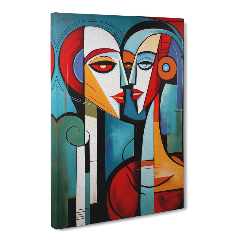 Lovers Constructivism Art No.2 - No Frame Print, 76cm H x 50cm W x 3cm D