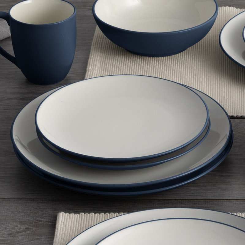 Noritake Colorwave Coupe Dinner Plates, 10-1/2", Blue