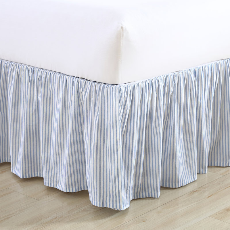 Laura Ashley Ticking Stripe Bed Skirt, Full