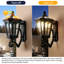 Solar Wall Light Outdoor Classic Black