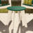 Outdoor Round 18" End Table, White-271292731