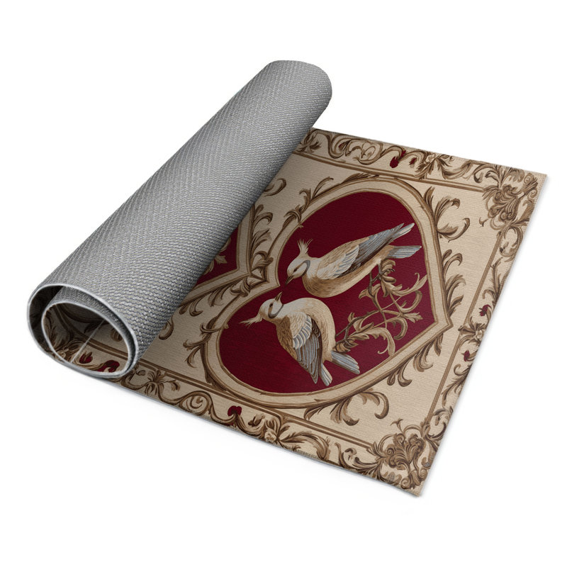 Tapis d'intérieur et d'extérieur brun français, Rectangulaire 3 pi x 5 pi