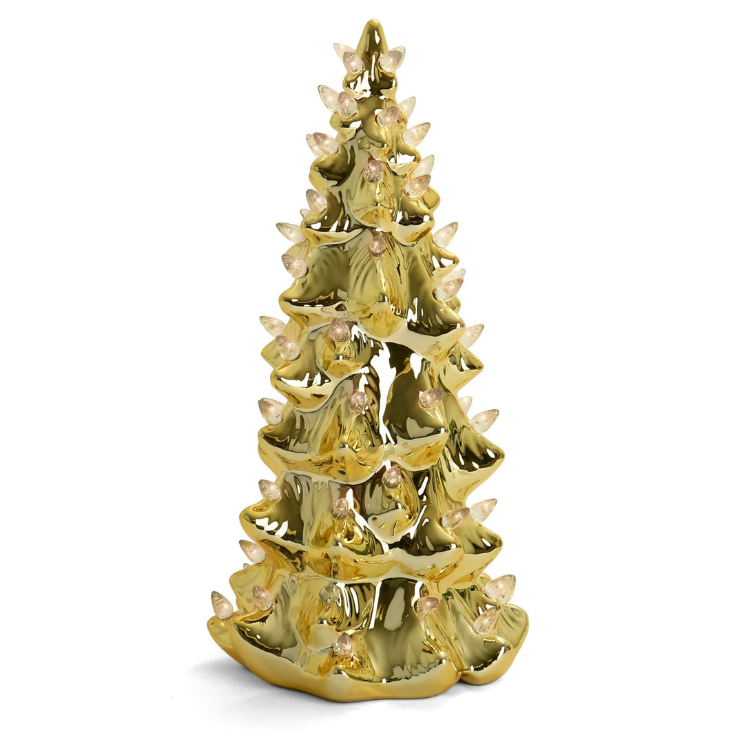 Nostalgic Lighted Vintage Christmas Tabletop Tree Decorative Accent The Holiday Aisle® 
