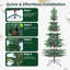 Arbre de Noël artificiel avec lumières chaudes-1240276973