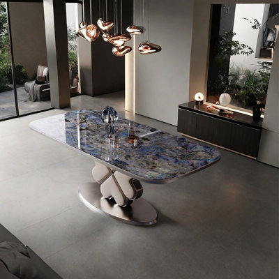 Four-leaf clover sintered stone dining table