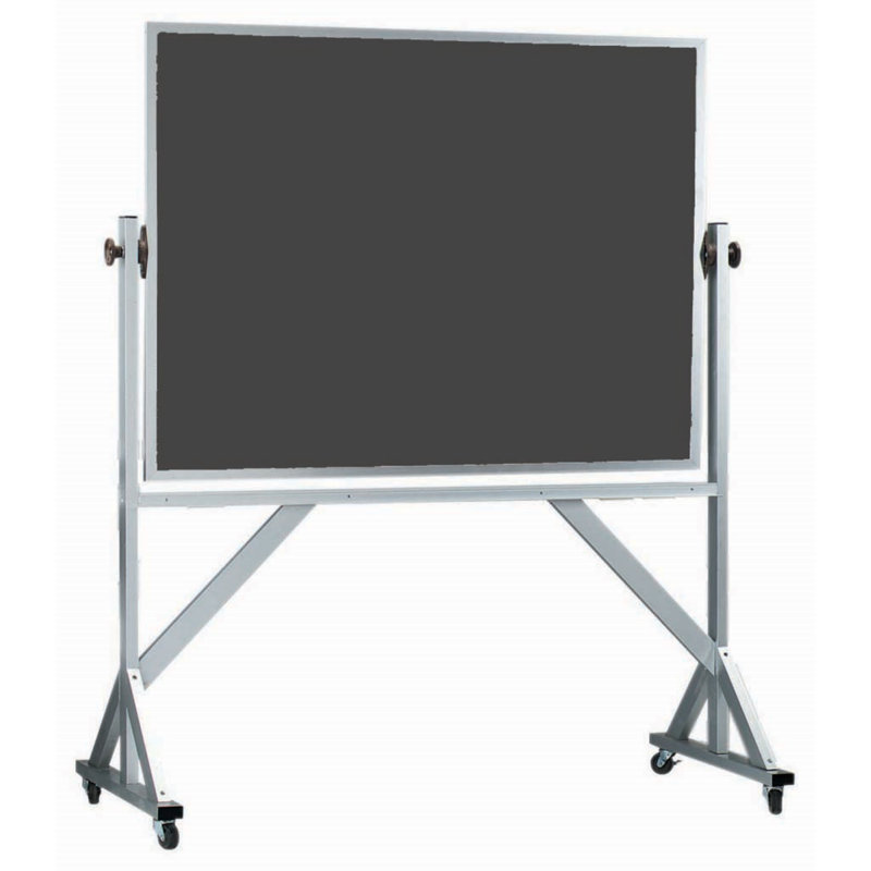 Tableau noir réversible sur pied, Ardoise, H 3 po x l 4 po