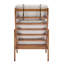 Fauteuil rembourré gris-1608443133