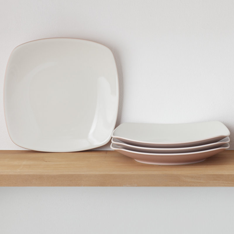 Noritake Colorwave Square Dinner Plates, 10-3/4", Pink