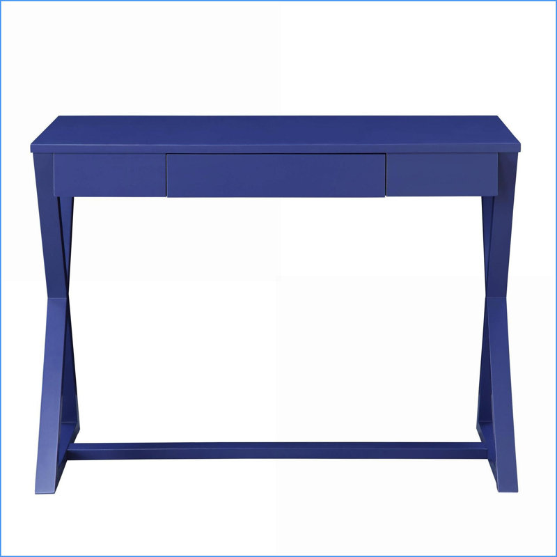 Modern Charcoal Console Table with Drawer Storage | Charcoal | Synthetic Wood, Black