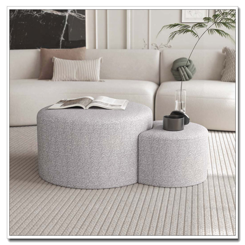 Upholstered Nesting Coffee Tables
