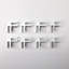 14,4 po x 14,4 po, pare-brise carré transparent, protection en verre de 2,5 lb, 14,4 po x 5,5 po