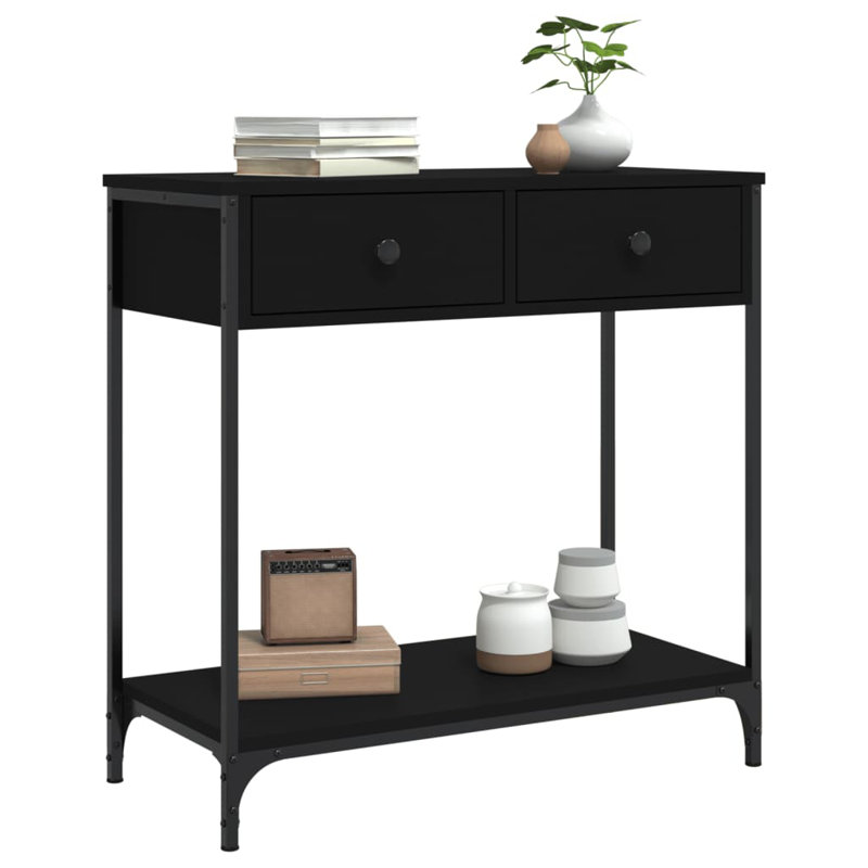 Console Table, Black, 75cm H x 75cm W x 34.5cm D