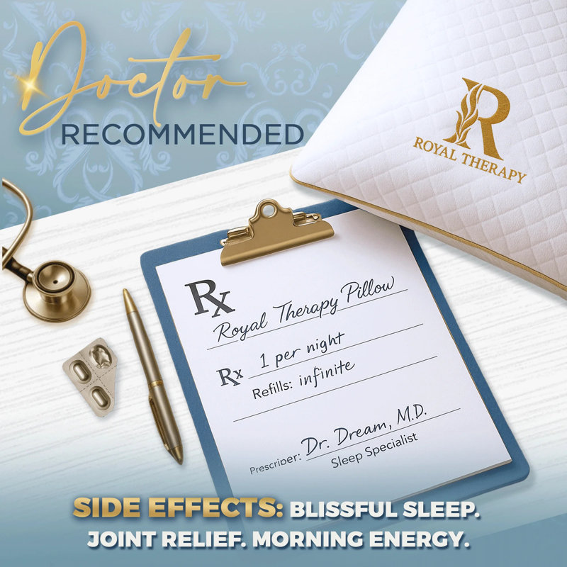 Oreiller en mousse à mémoire de forme Royal Ther Therapie - Oreiller en mousse déchiquetée réglable pour toutes les positions de sommeil - Support mi-ferme avec housse en bambou - Certifié CertiPUR-US et OEKO-TEX
