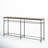 Rainville 74" Mango Solid Wood And Metal Sofa Console Table
