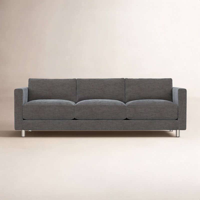 Dakota Upholstered 100'' Sofa, Blue Chenille 1046-044