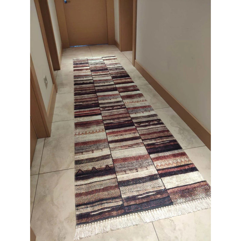 Tapis antidérapant en polyamide Firenze, Rectangle 2 pi 7 po x 4 pi 11 po
