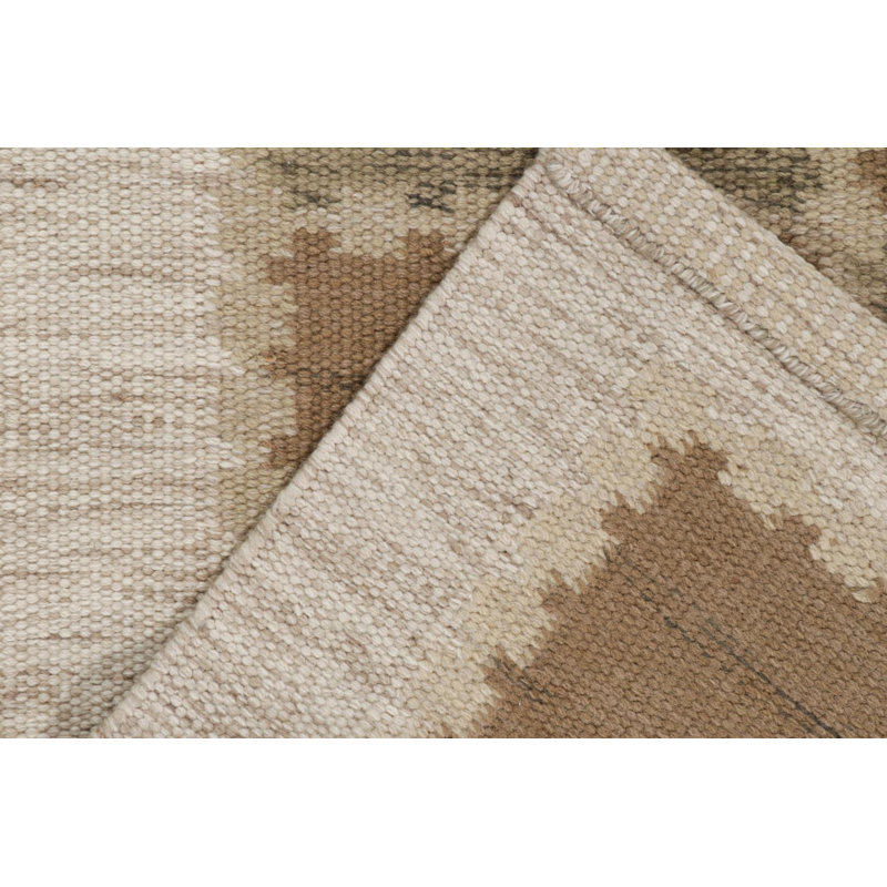 Scandinavian Wool Geometric Area Rug, Rectangle 12' x 16'