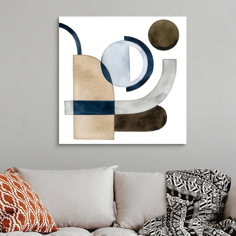 Déplacement de pièces IV par Grace Popp - reproduction d'art sur toile, H 36 po x l 36 po x P 1,25 po, Toile tendue